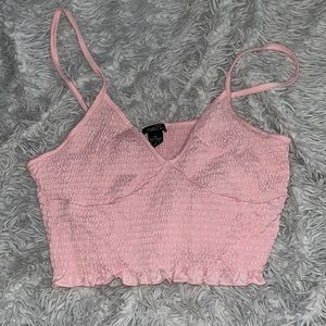 Pink crop top bralette